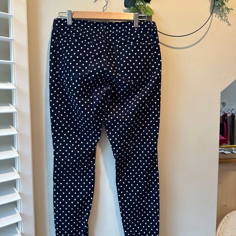 J. Crew Navy and White Polka Dot Pants - Picture 6 of 9